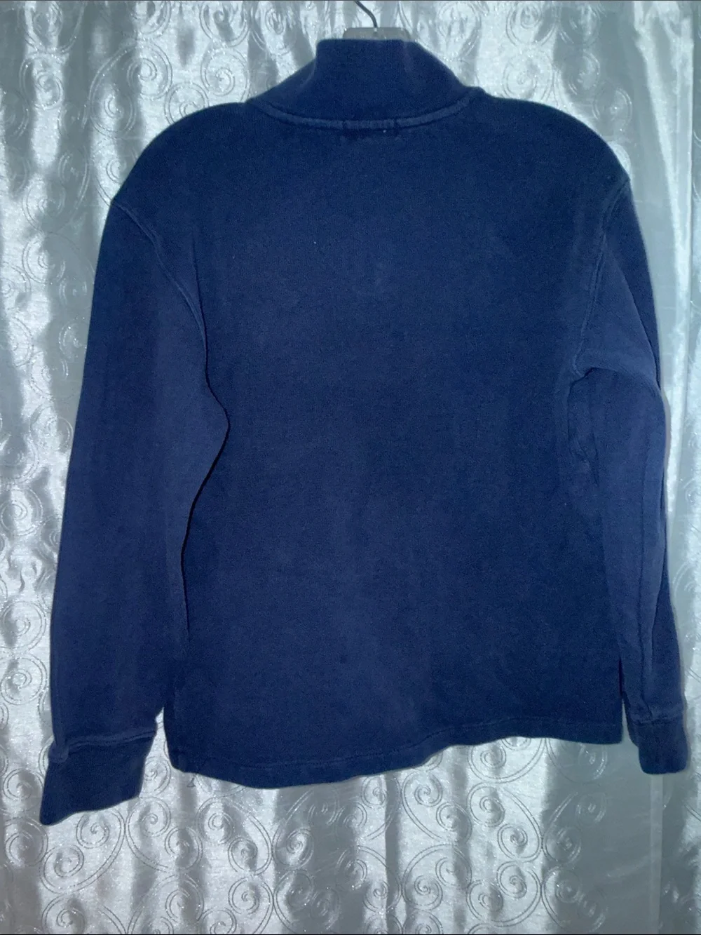 Ralph Lauren Navy 1/4-Zip Pullover with Red Logo Youth Size Large 🔥 G11